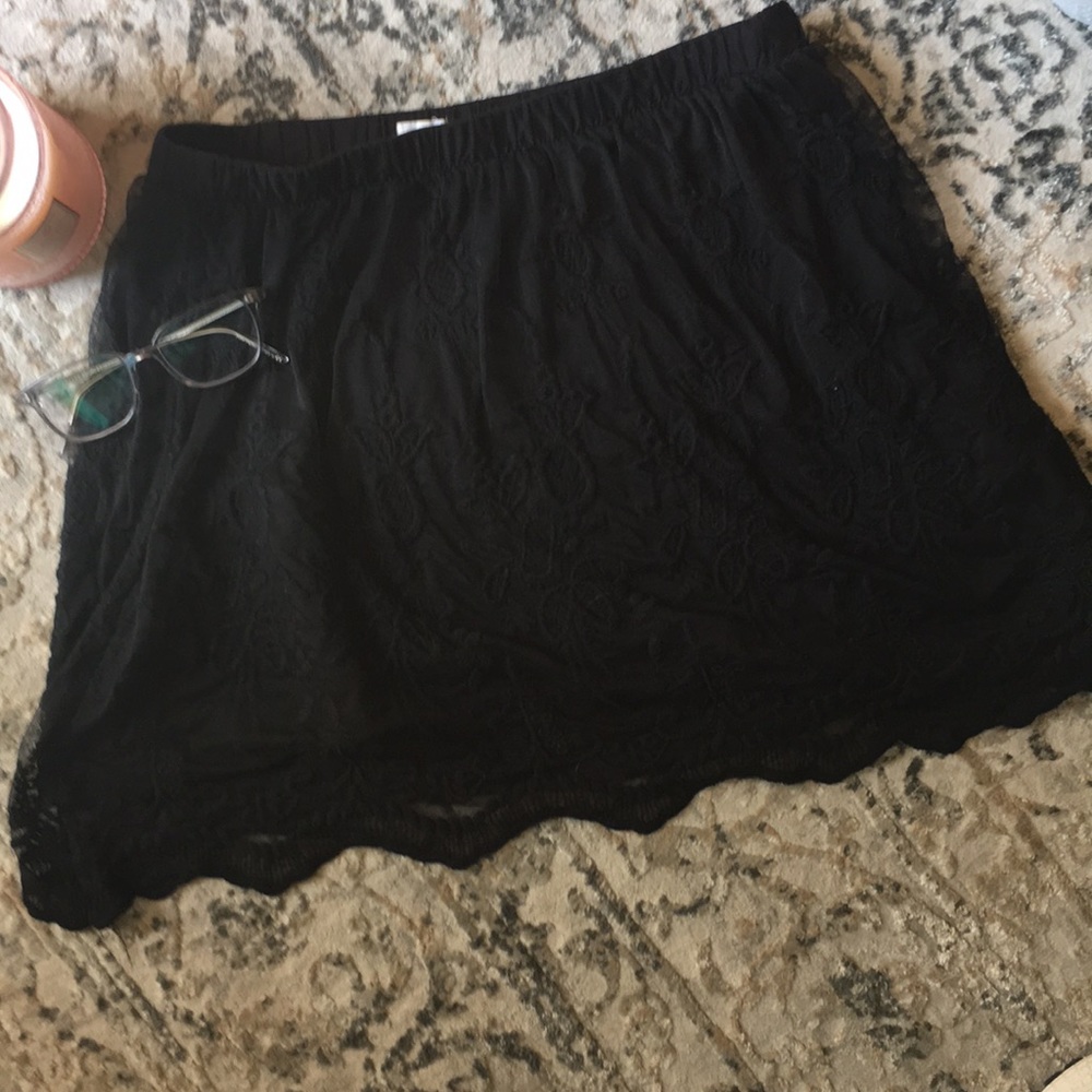 Black Lace Skirt